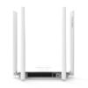 WR08 Wireless WiFi Router, 4 Antenna Repeater,Wi-Fi 300mbps Signal Booster-White - Image 2