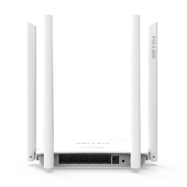 WR08 Wireless WiFi Router, 4 Antenna Repeater,Wi-Fi 300mbps Signal Booster-White - Image 2