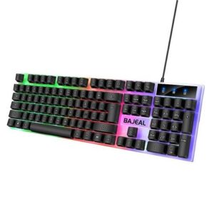 Gaming Keyboard and Mouse Combo Wired Mechanical Feel RGB LED Backlit Keyboard